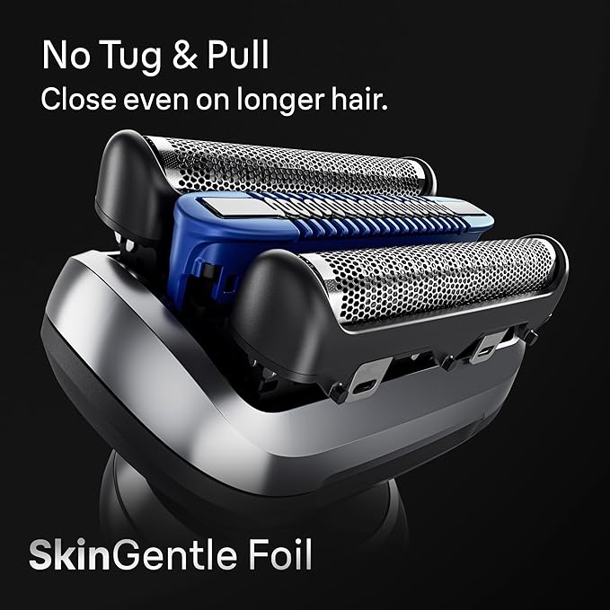 Braun Electric Shaver for Men, Series 7 7171cc, Wet & Dry Shave, Turbo & Gentle Shaving Modes, Waterproof Foil Shaver with Precision Trimmer, Space Grey, Holiday Gifts for Men