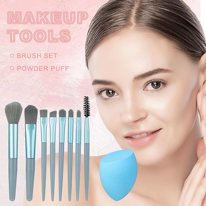 All in One Makeup Kit Makeup Set for Girls Includes18-Color Eyeshadow Palette Lip Gloss Brow Pencil Blush Concealer Foundation Mascara & Eyeliner with Travel-Friendly Tools for Everyday Glam