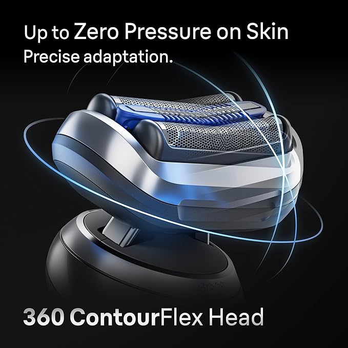 Braun Electric Shaver for Men, Series 7 7171cc, Wet & Dry Shave, Turbo & Gentle Shaving Modes, Waterproof Foil Shaver with Precision Trimmer, Space Grey, Holiday Gifts for Men