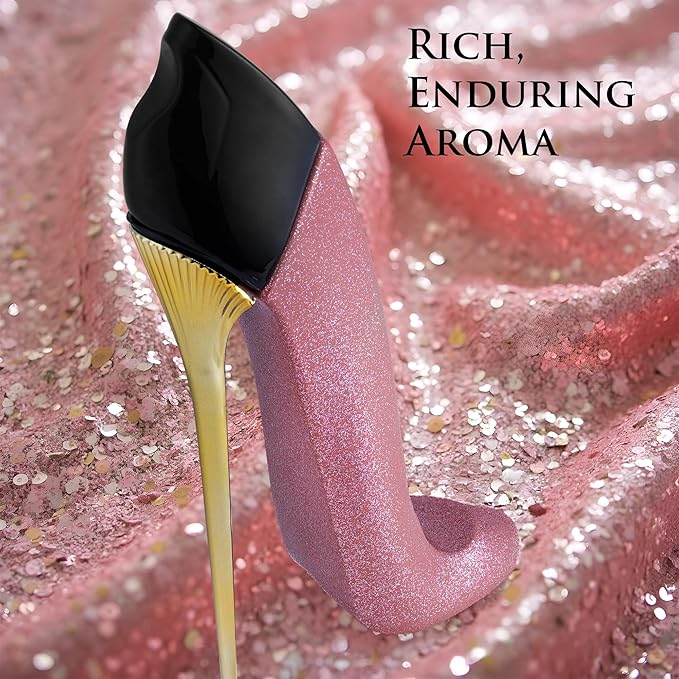 Bad Girl Glitter Edition - Oriental Floral Fragrance For Women - Top Notes of Almond, Coffee, Bergamot & Lemon - Base Scent of Tonka Bean, Cacao, Vanilla, Cashmere & Cinnamon - Elegant 100ml Bottle