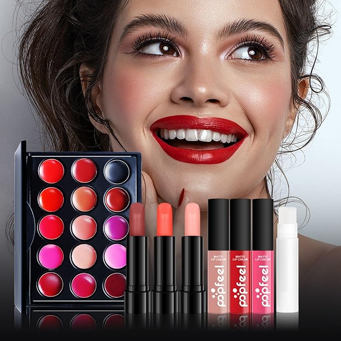 Makeup Set Box, Festival Surprise Assortment Gift with Professional Makeup Products, Cosmetics Set Party Favors for Women Girls Teenager, Vegan & Cruelty-Free, Set C