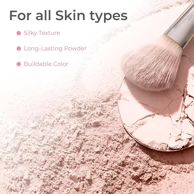 16pc Beginner Mineral Makeup STARTER KIT with 10 BRUSHES (5gm)Sample Size Foundation, Primer, Blush, Bronzer, Setting Powder for Learning, Occasional Use & First Time Users, Travel Size Kit(Light Tan)