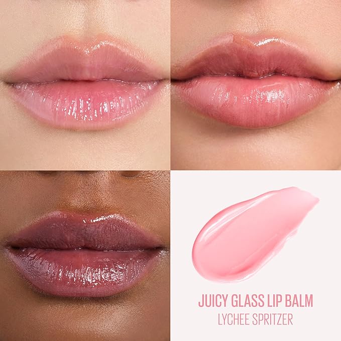 Kaja Juicy Glass Lip Balm | Plumping Lip Gloss Hydrating Lip Balm, Korean Beauty Tinted Lip Care, Moisturizing Lip Products, Nourishing Lip Moisturizer, Radiant Glow | Lychee Spritzer, 0.15 oz