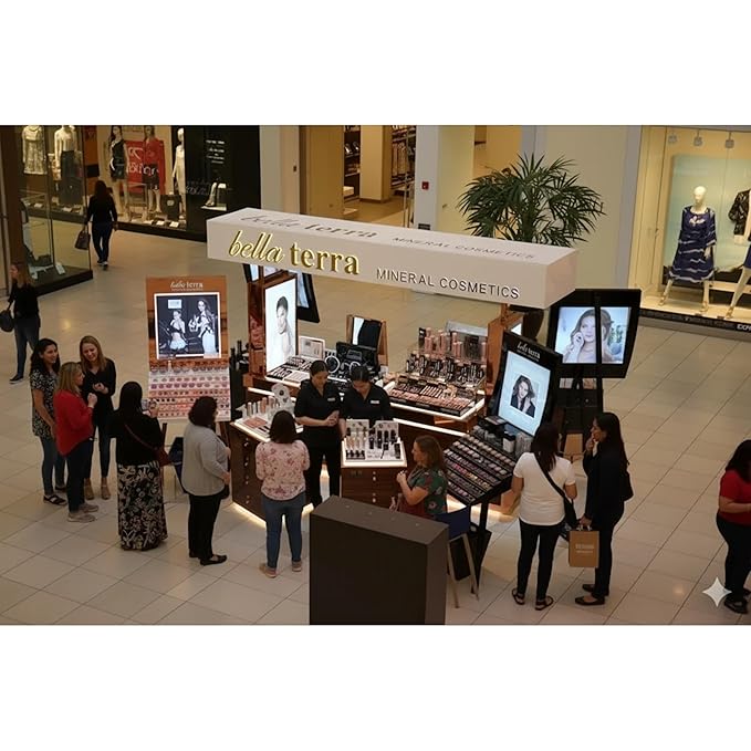 Bellaterra Cosmetics Mineral Loose Blush - Contouring, Long Lasting, Illuminating in 5 Shades for All Skin Types. 9g (Native Eart, 9g)