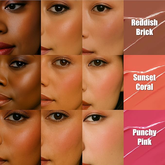 TOUCH IN SOL In My Heart Stick Blush (#Reddish brick) - Cream Blush Stick for Korean Makeup, Lip, Cheek & Shading Multi-Use, Blendable Milk Blusher for Dewy Glow, Kbeauty (0.21 Oz)