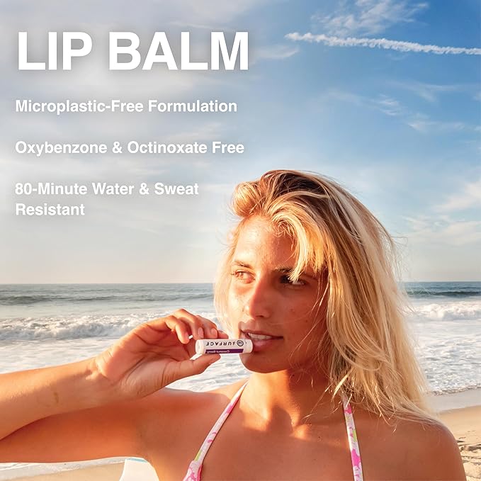 Surface SPF 50 Sunscreen Lip Balm, Broad Spectrum SPF Lip Sunscreen for Dry Cracked Lips, Moisturizing Chapstick for Outdoor Use, Water Resistant Lip Protection for 80 Minutes, Mango, 0.15oz