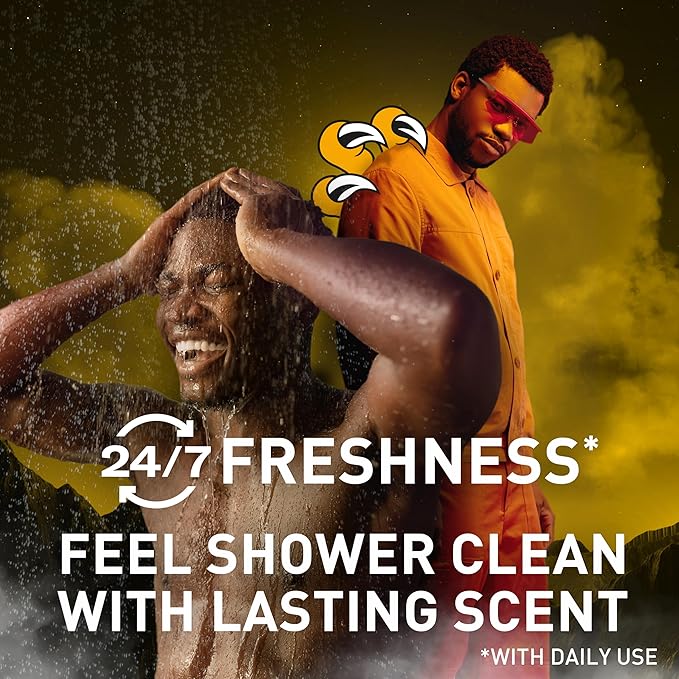 Old Spice Cleansing Body Wash for Men, 3X Defense, 24/7 Shower Fresh with Lasting Scent, 2-in-1 Body & Face Wash, Eaglefangs with Fresh Cloud Scent, 24 oz (Pack of 4)