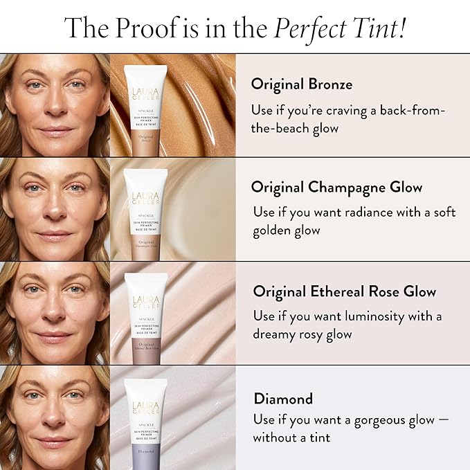 LAURA GELLER NEW YORK Spackle Primer - Ethereal Rose Glow - Super-Size 2 Fl Oz - Hyaluronic Acid Makeup Primer for Mature Skin