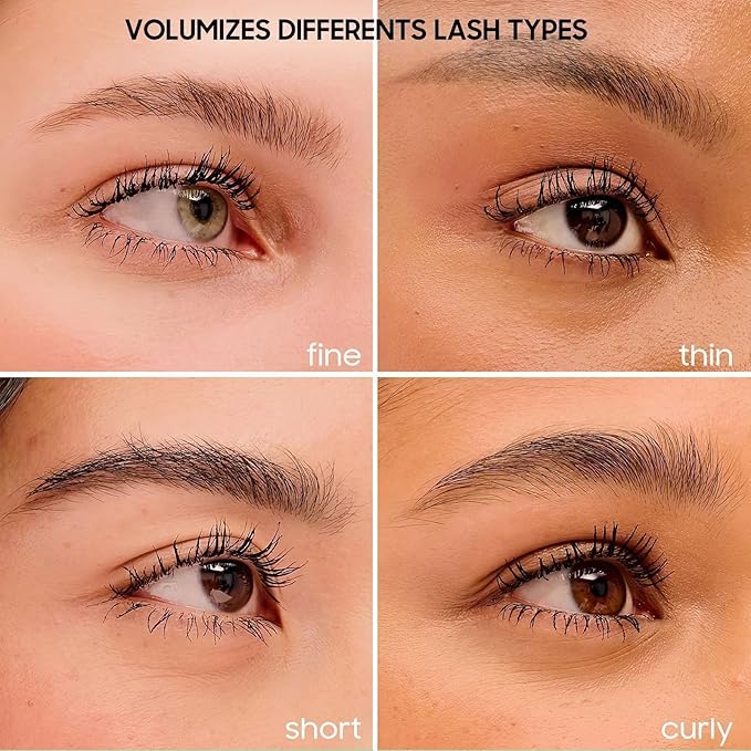 Waterproof Mascara Black, Mascara Volume and Length, Defining, Curling, Multiplying, Buildable Formula No Clumping for a Charming Curling Eye Makeup