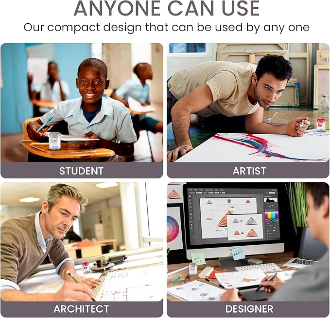 Manual Pencil Sharpener - 2 Pcs Dual Hole Pencil Sharpeners for Standard & Large Sized Pencils - Premium Quality Handheld Pencil Sharpener for Kids, Adults, Artists, Home & Office Uses