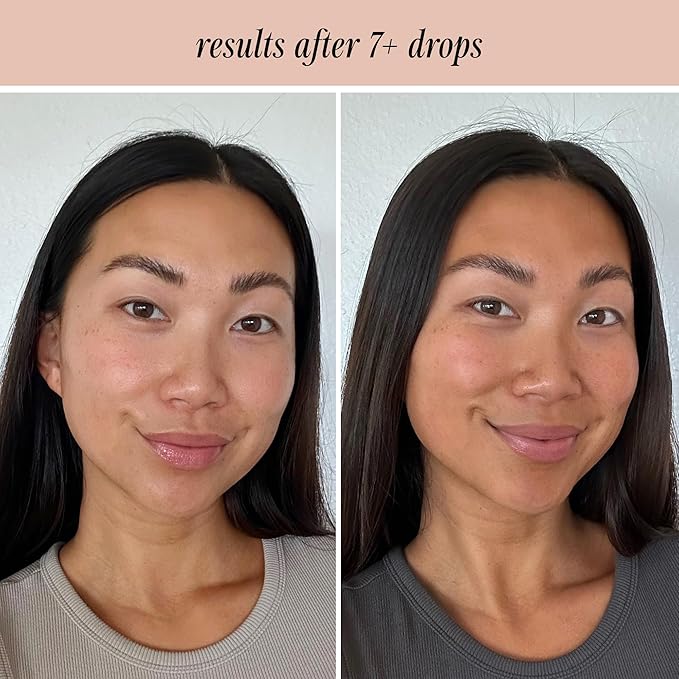 + Lux Unfiltered N°12 Face Tanning Drops - Non-Comedogenic Bronzing Drops for Face with Hyaluronic Acid, Vitamin E, & Passionfruit Oil - Fragrance Free, Cruelty Free, & Vegan Self Tanner