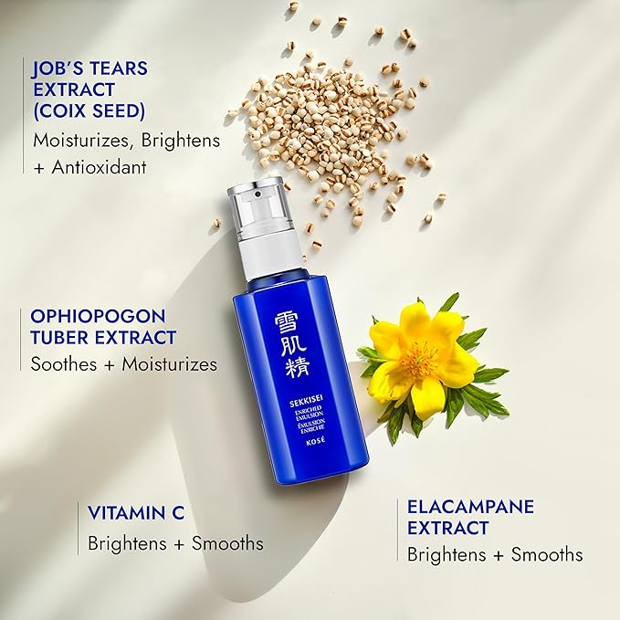 SEKKISEI Enriched Emulsion Hydrating Face Cream Serum, 4.7 Ounce