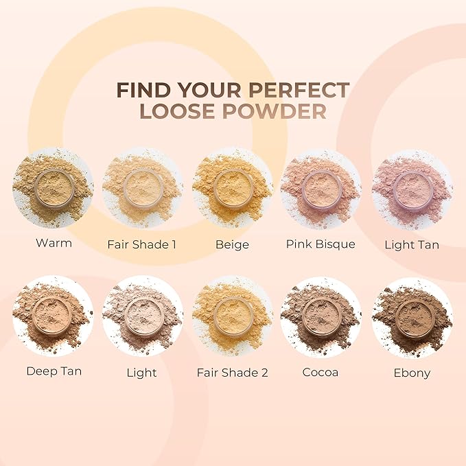 16pc Beginner Mineral Makeup STARTER KIT with 10 BRUSH SET (5gm)Sample Size Foundation, Primer, Blush, Bronzer, Setting Powder for Learning, Occasional Use & First Time Users, Travel Size Kit (Fair 1)