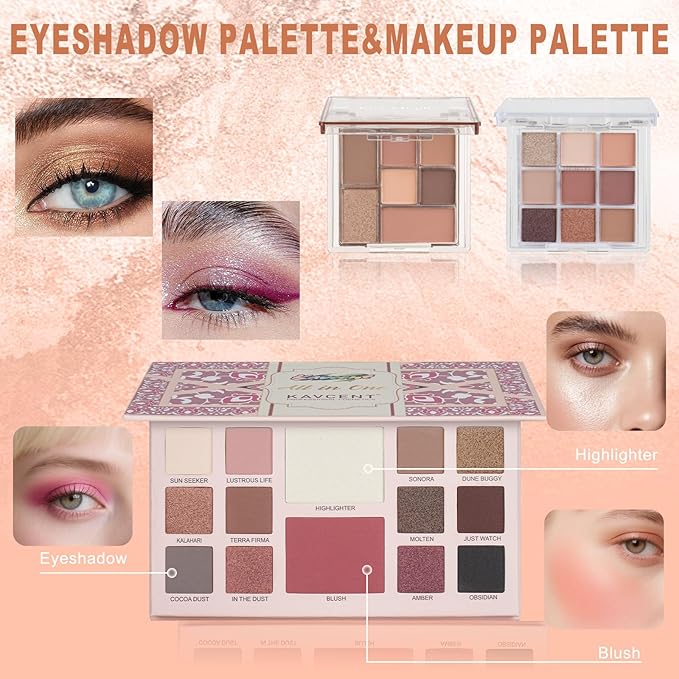 Makeup Set for Teens Makeup Kit for Women Full Kit Eyeshadow Foundation Makeup Kits for Teenagers 14-16 Makeup Gift Set for Women Teen Girls