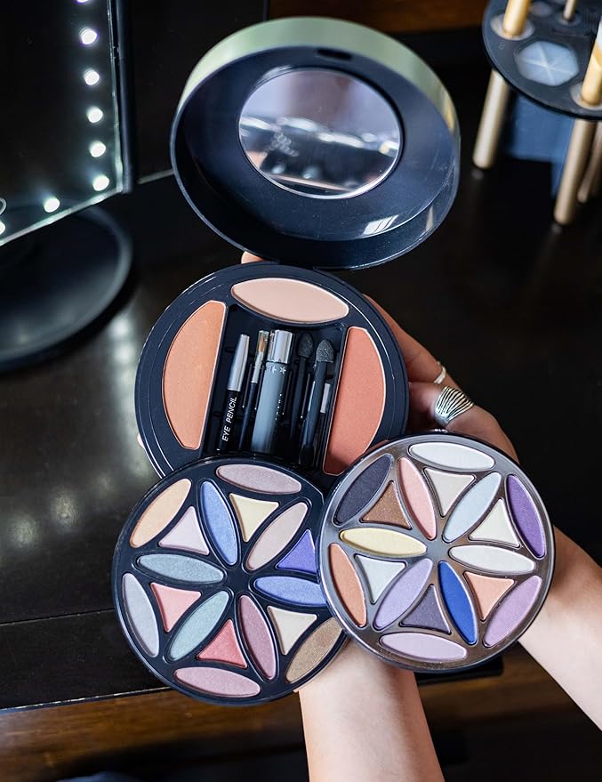 All in One BR 48 Makeup Color Kit # 0265 with 37 Eye Shadows, 5 Blushers, 1 Lipgloss, 1 Mascara, 1 Eye Pencil, 3 Pressed Powder - Create Stunning Looks with Ease