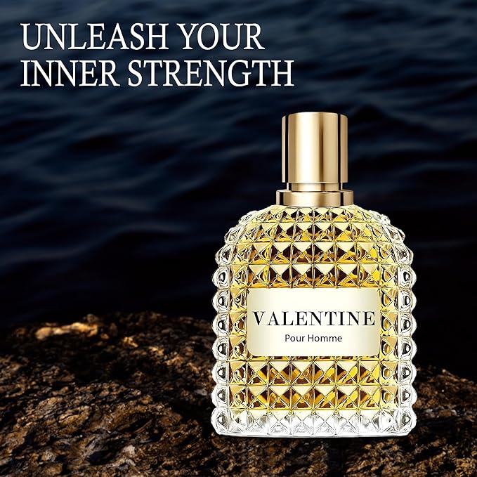 Men's Cologne Gift Set 4PCS Combo Include Valentine Milano,Valentine,Valiant Men & Valuable Paris - 3.4 Fl Oz Each | Vanilla, Leather & Amber Floral Long Lasting Fragrance