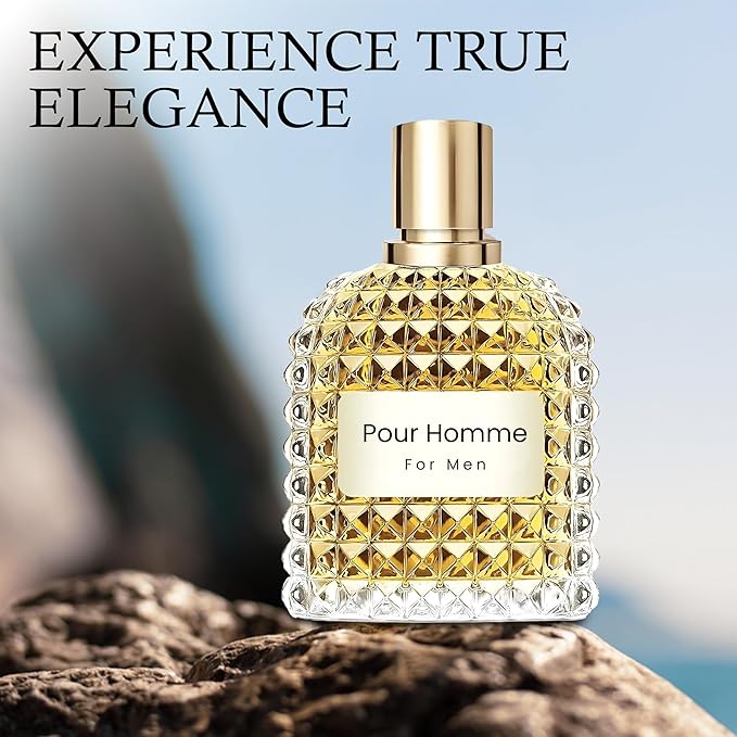 Men's Cologne Gift Set Include Valentine Milano,Valentine,Choco Musk & Valuable Paris - 3.4 Fl Oz Each | Vanilla Bourbon, Leather & Amber Floral Fragrance | Luxury Eau de Toilette Quartet