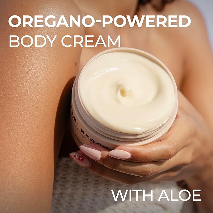 Miami Beach Bum Bum + Body Cream Orange, Oregano Bum Bum Cream For Body Acne & Razor Bumps, pH-Balanced Moisturizer, 6.7 oz
