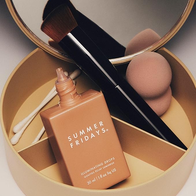Summer Fridays Illuminating Drops - Hydrating Serum-Like Formula with Hyaluronic Acid - Dewy Summer Makeup with Skincare Benefits - Help Support a Healthy Skin Barrier (1 Fl Oz)