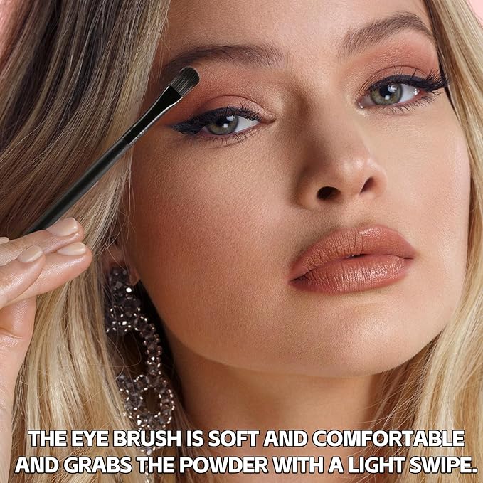 All In On Makeup Eye Set Cosmetics Kit for Teens and Adults, Includes Eyeshadow, Make Up Brushes, Mascara, Eyebrow Pencil, Eyeliner