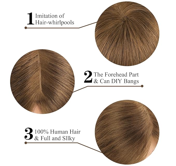 Mannequin Head with 100% Real Human Hair, Beauty Star 18" Gold Brown Hair Art Manikin Cosmetology Head, Doll Manican Head to Practice Hair Styles, Hairdressing Training Head and Stlyist Suppliew