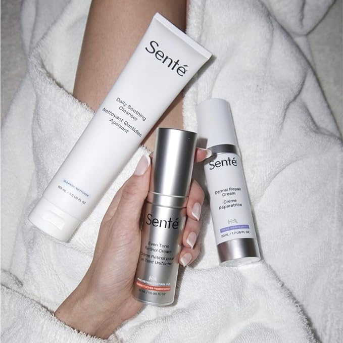 Senté Even Tone Retinol Cream | 0.5% Retinol Combined with HSA & Skin-Firming DSA | Improves Skin Tone, Texture, & Dark Spots | 1.0 Fl Oz
