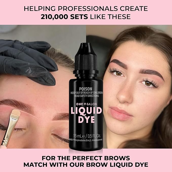 One V Salon Essential Brow lamination professional kit - Instant Lift for Brows – Vegan, Long-Lasting – complete kit with sachets, tools(Multicolor-2)