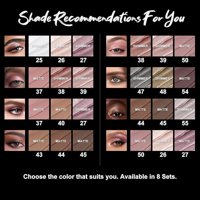 FOCALLURE 3PCS Cream Eyeshadow Stick Sets,Matte and Shimmer Eye Brightener, High Pigmented Crease-proof Pencil,Long Lasting Eye Shadow Highlighter Makeup,Silver Mocha