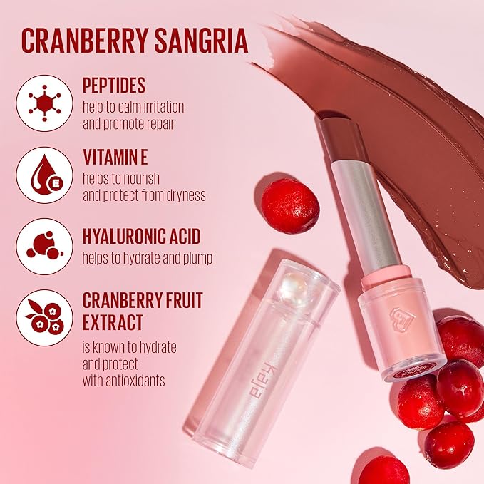 Kaja Juicy Glass Lip Balm | Plumping Lip Gloss Hydrating Lip Balm, Korean Beauty Tinted Lip Care, Moisturizing Lip Products, Nourishing Lip Moisturizer, Radiant Glow | Cranberry Sangria, 0.15 oz