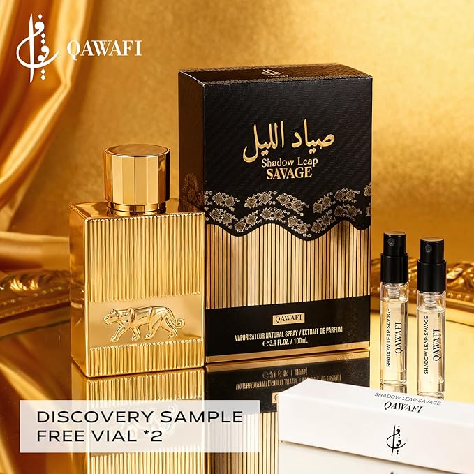 Shadow Leap-Savage, Long-Lasting Perfume For Men, Spicy Woody and Citrus, Vegan, Clean Ingredients, Fragrance - Spray 100 ml | 3.4 fl. Oz