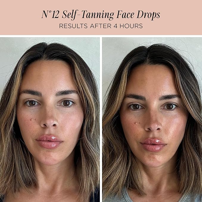 + Lux Unfiltered Mini Golden Hour Set - Includes N°32 Gradual Self Tanner in Santal 1.7 fl oz & N°12 Face Tanning Drops 0.27 fl oz - Travel Size Self Tanner - Vegan & Cruelty Free