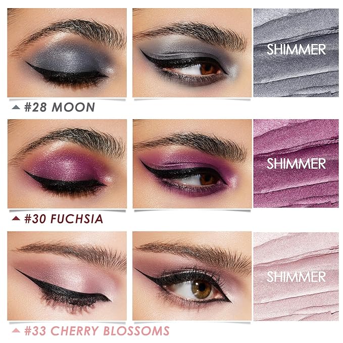 FOCALLURE 3PCS Cream Eyeshadow Stick Sets,Matte and Shimmer Eye Brightener, High Pigmented Crease-proof Pencil,Long Lasting Eye Shadow Highlighter Makeup,Cinnamon Night