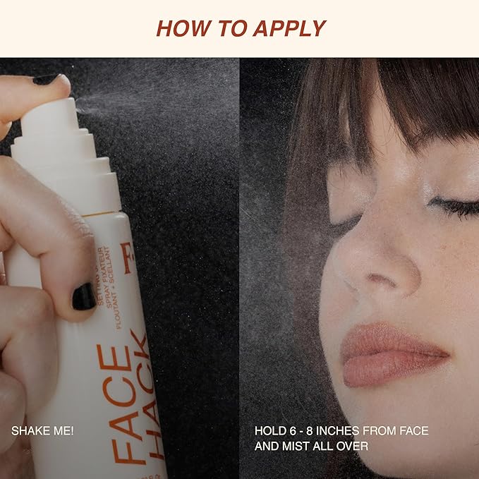 Freck Beauty FACE HACK Blur + Bond Setting Spray, Multi-Purpose Spray that Blends, Blurs and Bonds Makeup, Locks your look In All Day, Perfect for Mid Day Refresh, 3.38 oz
