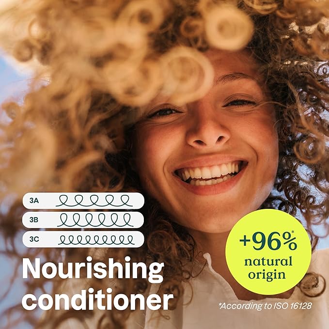 ATTITUDE Nourishing Conditioner for Curly Hair with Moringa Oil, Vegan and Naturally Derived, 3a, 3b, 3c Curl Type, Provides Lightweight Moisture to Curls, 16 Fl Oz (Pack of 6)