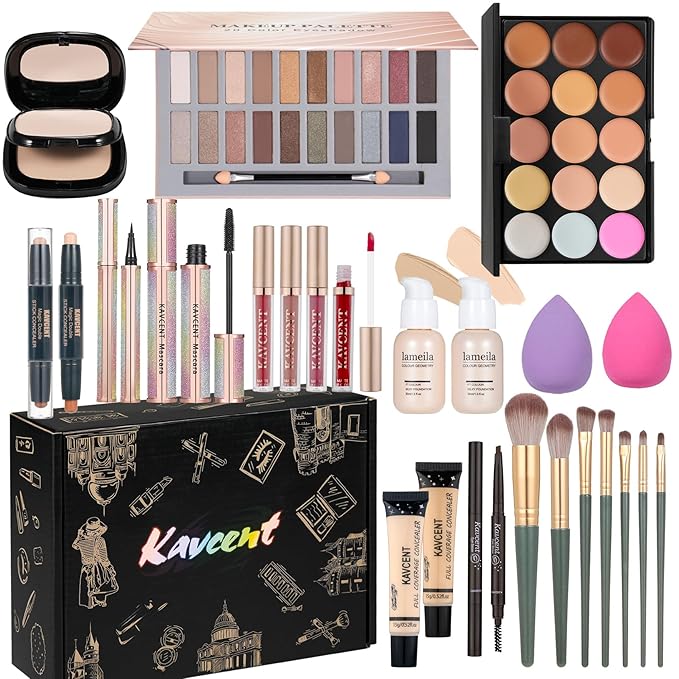 Makeup Set Makeup Kit for Women Full Kit Makeup Sets for Teens Women Gift Eyeshadow Palette Lipgloss Foundation concealer Makeup Kit for Teens Teenager