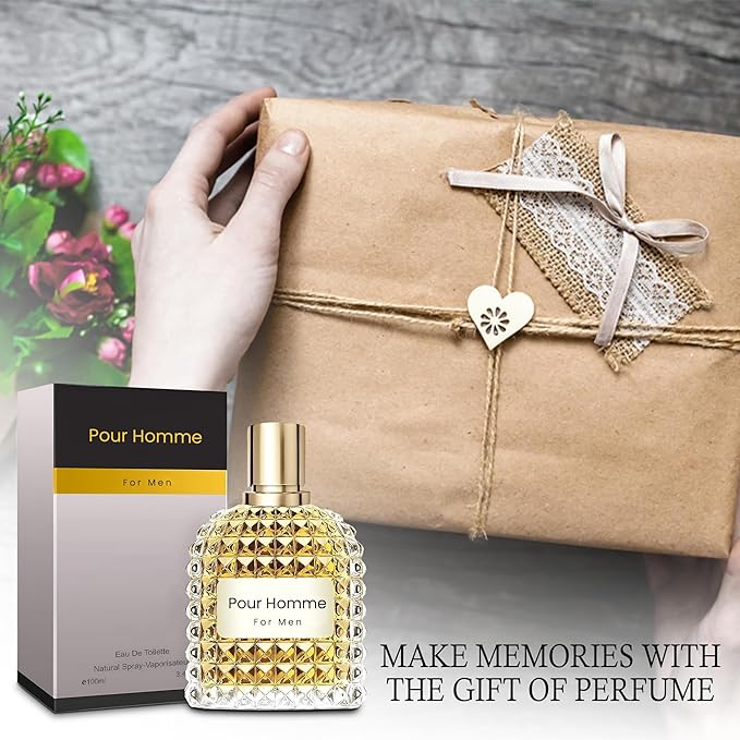 Men's Cologne Gift Set Include Valentine Milano,Valentine,Choco Musk & Invincible - 3.4 Fl Oz Each | Vanilla Bourbon, Leather & Amber Floral Fragrance | Luxury Eau de Toilette Quartet