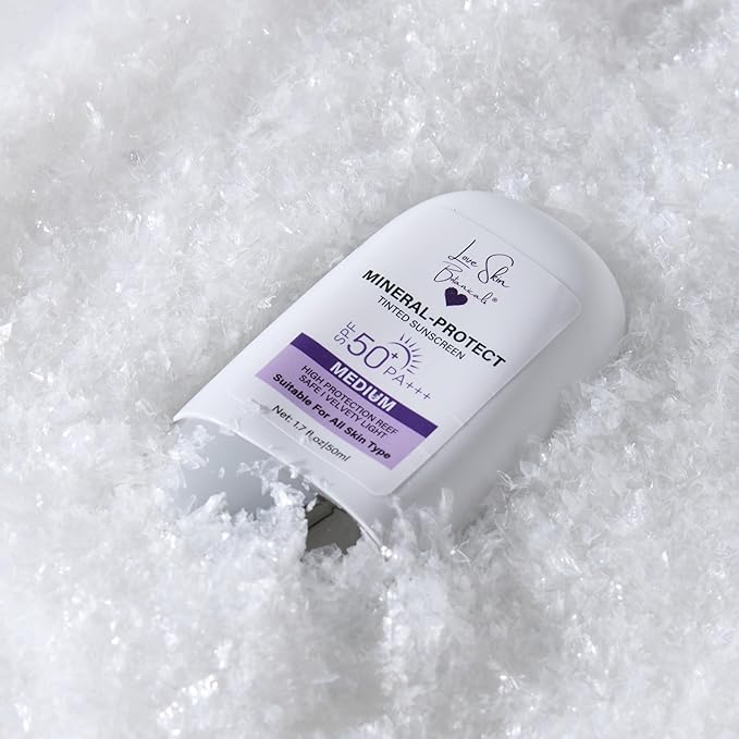 Mineral Protect Tinted Sunscreen SPF 50 PA+++ – Medium Tint | 100% Mineral, Reef-Safe, Chemical-Free, Unscented, Daily Face Sunscreen