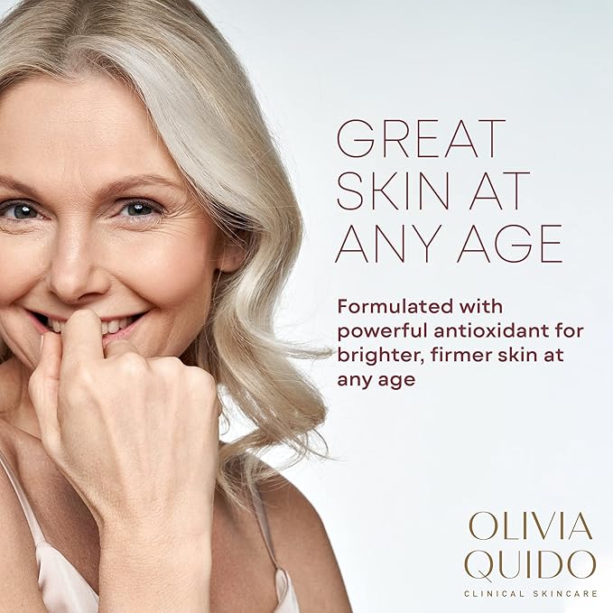 OLIVIA QUIDO Skincare Vitamin C Serum 20% with Lilac & Sea Daffodil 3.6oz | Hydrating, Skin-Brightening, & Anti-Aging | Vitamin C & Hyaluronic Acid Serum for the Face with Natural Botanicals