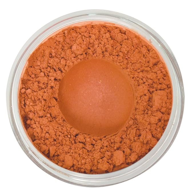 Bellaterra Cosmetics Mineral Loose Blush - Contouring, Long Lasting, Illuminating in 5 Shades for All Skin Types. 9g (Native Eart, 9g)