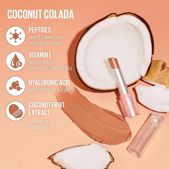 Kaja Juicy Glass Lip Balm | Plumping Lip Gloss Hydrating Lip Balm, Korean Beauty Tinted Lip Care, Moisturizing Lip Products, Nourishing Lip Moisturizer, Radiant Glow | Coconut Colada, 0.15 oz