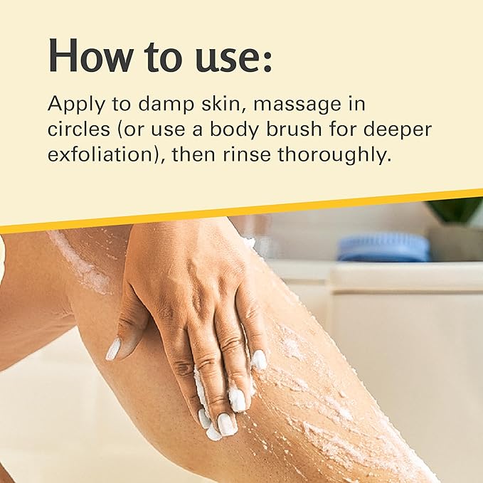 Anti-Cellulite Body Scrub for Skin Tightening, Firming, Moisturizing & Smoothing, Exfoliating Formula for Legs, Glutes, Hands & Feet with Stem Cells, Collagen, Coconut & Jojoba Oil, 16oz - M3 Naturals