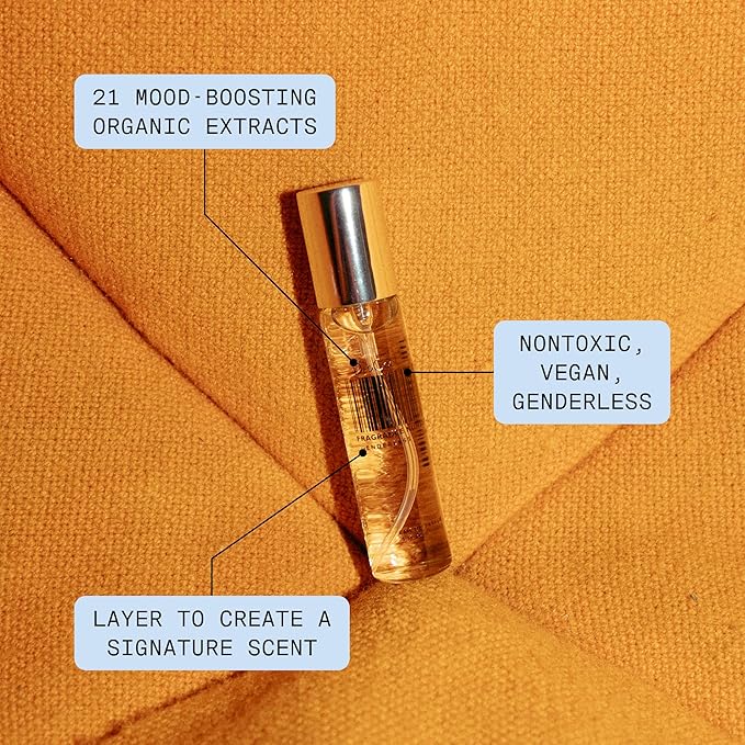 DedCool Eau de Parfum (Sunlit Blooms- 0.5 fl oz) with Notes of Orange Blossom, White Floral, Salty Vanilla, Perfume for Men & Women, Long Lasting, Luxury Fragrance, Non-Toxic, Vegan, Fragrance For All