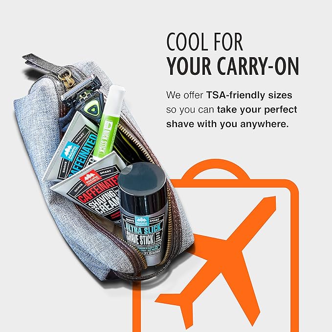 Pacific Shaving Company Caffeinated Shaving Cream - Shea Butter + Spearmint Antioxidant Shaving Cream with Caffeine - Clean Formula for Hydrating, Redness Reducing + Irritation-Free Shave (3.4 Oz)