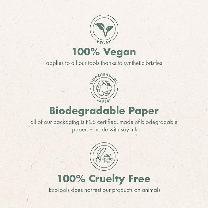 EcoTools Makeup Brush Cleanser + Silicone Cleansing Pad Bundle, Deep Cleaning Shampoo for Makeup Sponges & Brushes, Brush Cleaner Pad, Vegan & Cruelty-Free, Gentle Formula